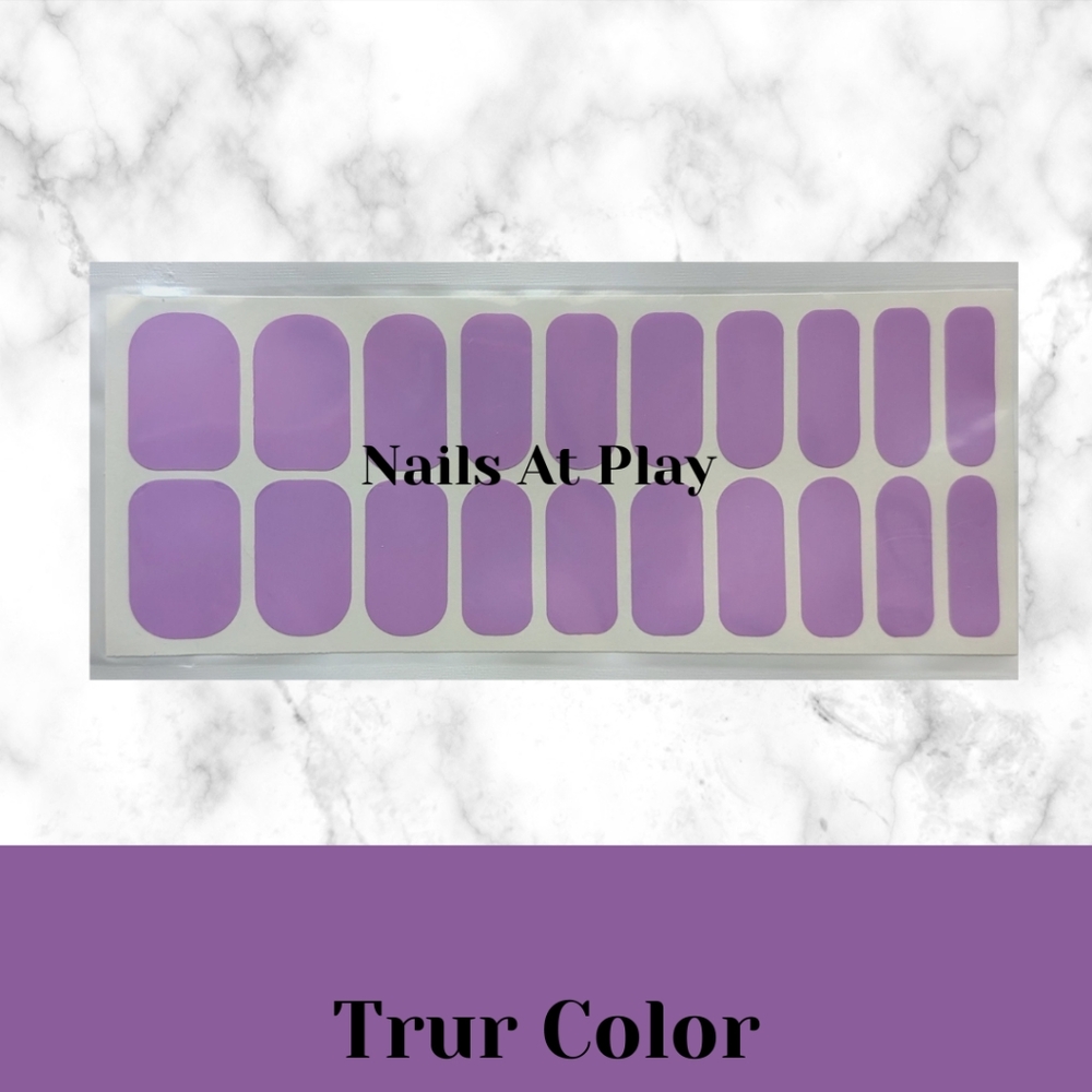 Easy Gellies Nail Wraps - Bright Lavender (solid color)